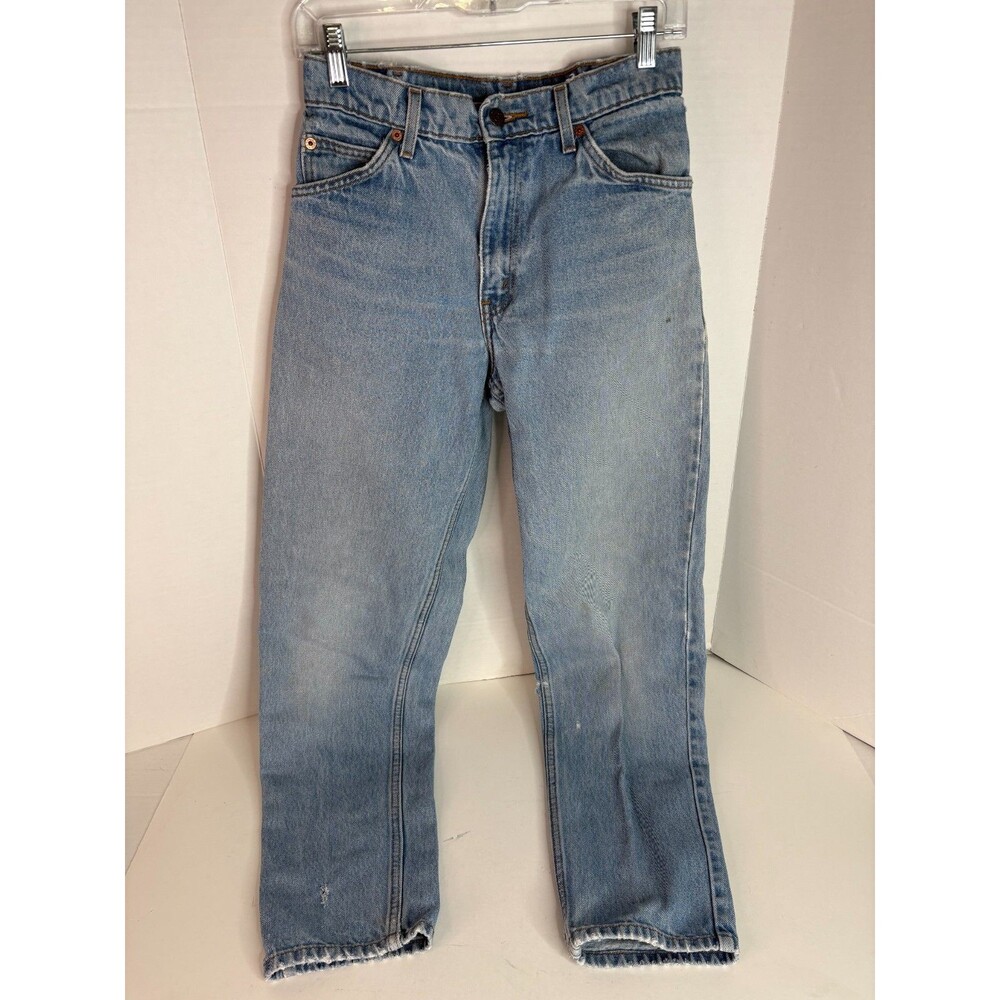 Vintage Levi's 550 Jeans 30X32 Orange Tab Relaxed Fit Tapered Leg USA Light Blue - Picture 5 of 10